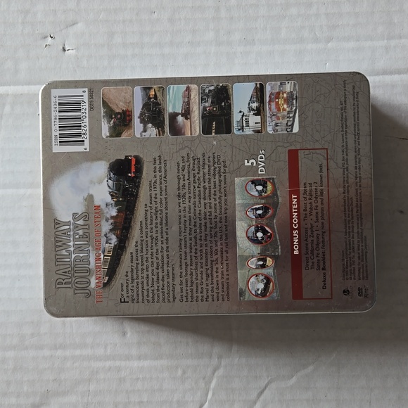 Railways Journeys The Vanishing Age of Steam Engine 5-Disc DVDs Tin Box Set - Picture 2 of 15